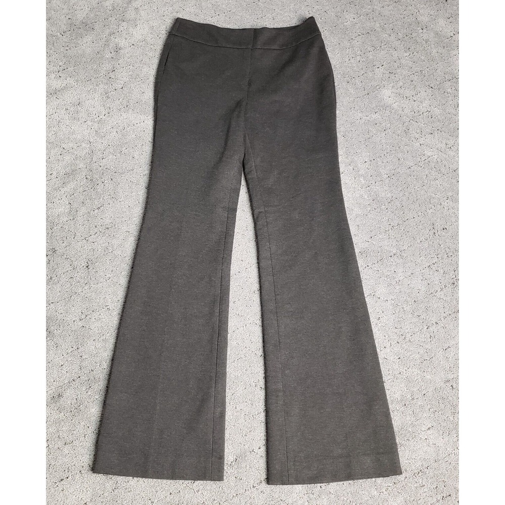 Talbots Pants Womens Size 2 Gray Flare Mid Rise Comfort Stretch Career Office